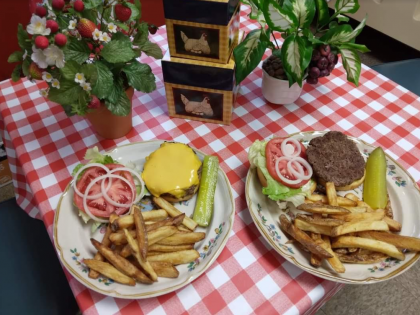 Burger & Fries Plate  